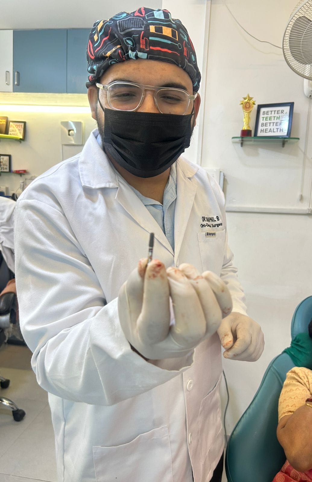 Dental implant surgery procedure at Family Dental Clinic Ravet Pune