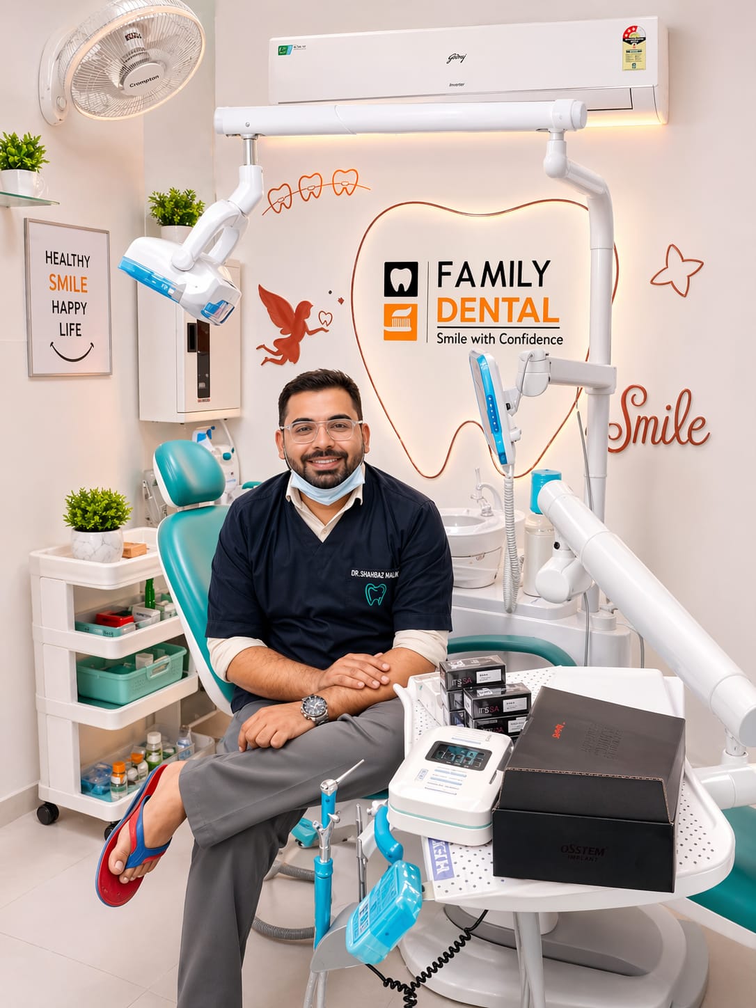 Dr. Swapnil Bade — lead dentist at Family Dental Clinic Ravet Kiwale