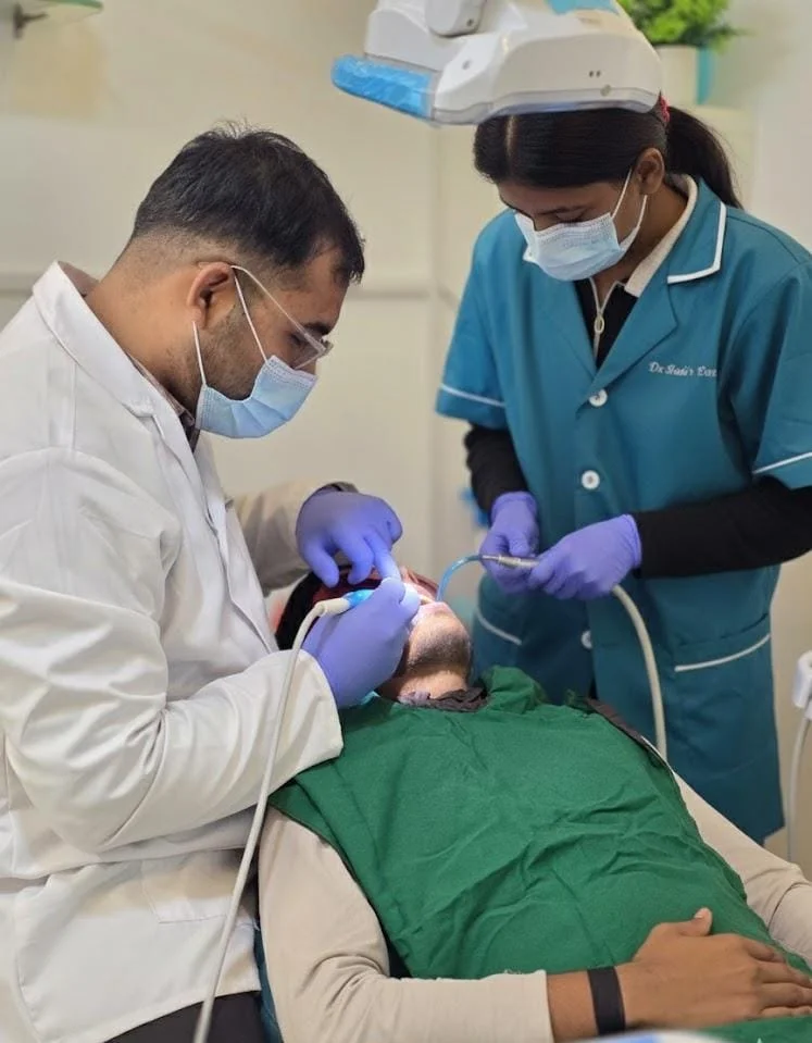 Family Dental Clinic Ravet — reception and waiting area Kiwale Pune